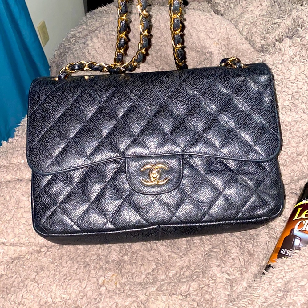 Large black Chanel crossbody